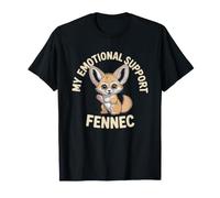 Fennec Fox Emotional Support Animal Exotic Pet Humor ESA T-Shirt