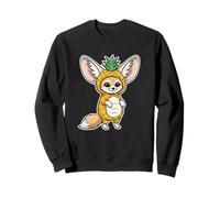 Fennec Fox in Pineapple Costume Cute Halloween Animal Sweatshirt