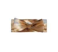 Fennec fox in the desert Adorable Baby Bow Headband Soft and Stretchy Infant Hair Accessory for 0-6 Months Baby Showers soft skin-friendly elastic