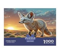 Fennec Fox Jigsaw Puzzles Great Gift for Adults 1000 Piece Family Challenging Toys Home Decors Cute Animal Jigsaw Puzzle for Women Men Adult 70x50cm/1000pcs