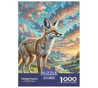 Fennec Fox Jigsaw Puzzles Puzzle for Adults Kids. 1000 Pieces Impossible Challenge Toy Educational Game Home Decoration for Adults& Kids Age 14 Years Up 38x26cm/1000pcs