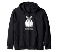 Fennec Fox Mother i am but skin and bones Funny Zip Hoodie