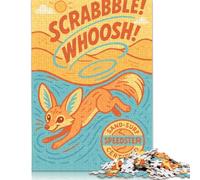 Fennec Fox Sand-Surf Puzzle 100% Recycled Cardboard Premium Cardboard Jigsaw Puzzle for Adult Children 500pcs (52x38cm)