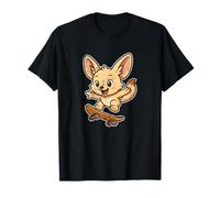 Fennec Fox Skateboard Retro T-Shirt