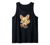 Fennec Fox Skateboard Retro Tank Top