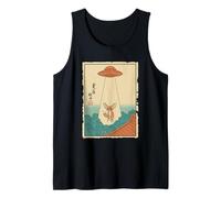 Fennec Fox Taken by UFO Vintage Japanese Ukiyo e Art Tank Top