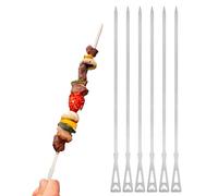 FENNEK | Long Barbecue Skewers | Includes Storage Bag | Stainless Steel Barbecue Accessories | Made in Germany | Set of 6