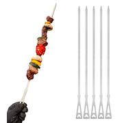 FENNEK | Short Barbecue Skewers | Includes Storage Bag | Stainless Steel Barbecue Accessories | Made in Germany | Set of 6