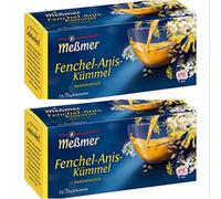 Fennel Anise & Caraway Tea 2 BOXES, 50x tea bags by Messmer of Germany Digestive