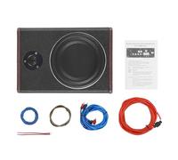 fennnds 600W Slim Under Seat Subwoofer Audio 8 Inch Flat Car Underseat Audio Sub Bass Box Car Powered Subwoofer Car Stereo for Car and Motorhome