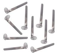 Fenny's Creations 10mm Silver Conical Steel Spoon Pipe (5 Pack)