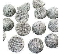 Fenny's Creations 17mm Stainless Steel Pipe Screens Concave Metal Bowl Gauzes Steel Filter (100)