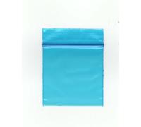 Fenny's Creations Clear Colour Transparent Reusable Grip seal Ziplock Bags Polythene Smell Proof Food Packaging Baggies Small 45mm x 45mm (Blue Bags100pcs)
