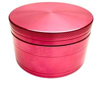 Fenny's Creations Herb Grinder Aluminium Portable Herbal Magnetic Top Herb Spice Mills 60mm Kitchen Gadget (Pink)