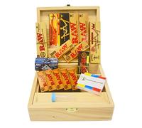Fenny's Creations Rolling Supreme Wooden Storage Box Gift Set Kit Large Size Papers Filter Tips Accessories