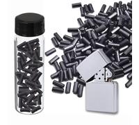 Fenny's Creations Universal Lighter Flints 100-Pack | 2.2mm x 5mm Replacement Flint Stones Compatible with Most Standard Refillable Lighters Reliable Spark Ignition Approx.Size 2.2mm 12g/Black