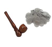 Fenny's Creations Wooden Tobacco Smoking Pipe Pocket Size 4" with Free Filter Screen (WD203)