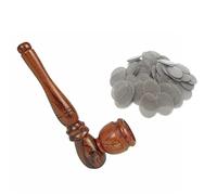 Fenny's Creations Wooden Tobacco Smoking Pipe Pocket Size 4" With Free Filter Screen (WD221)