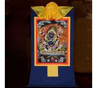 FENNYYAR Buddhist Supplies HOME Temple, 35cm 13.8in, Six Arm Mahakala Buddha Thang-ga Thangka Painting