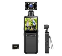 Fenpos Body Camera with Audio and Video Recording Mini Wearable Body Worn Cam Portable Small Personal Camcorder Sport Action Outdoor Video Recorder (128GB)