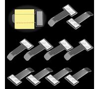 FENQURO 10 x Parking Ticket Holder, Windshield Ticket Clip, Transparent Car Ticket Holder, Permit Holder Clip for Plastic Parking Ticket for Car, Vehicle