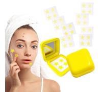 FENQURO 32 Pcs Hydro-Stars Big Yellow Hydro-Colloidal Pimple Patches - Absorb Fluids & Reduces Inflammation - Cute Star Shape, Vegan & Cruelty Free