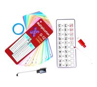 FENQURO Disposable Learning 1 x 1 Educational Cards 15 Sheets Learning Game Disposable Educational Cards Gift Games Exercise Sheets Washable Reusable from 5 Years