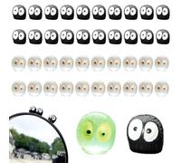 FENQURO Soot Sprite 40pcs Cute Anime Car Accessories for Dashboard Rearview Mirror and Dashboard Studio Decoration Ghiibli Funny Car Mirror Decoration