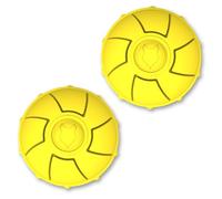 Fenrir - Dog Ball - High Bouncing Yellow Rubber Ball for Fetch & Recall - 2.5 Inch Durable Floating Dog Toy - Water Retrievable Interactive Ball for All Breeds (Medium 2 Pack)