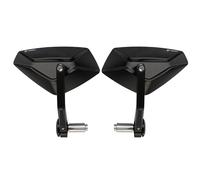 FENRIR Emark Black CNC Forged Aluminum Alloy Motorcycle Bar End Mirrors Motorbike Handlebar Mirror Anti-glare Vibration-reducing design Curved lenses For Sport Street Custom Scooter Adventure 801-0500
