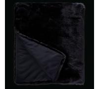 FENRIR Faux Fur Throw Blanket (Boreal Black Wolf, Medium)