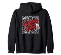 Fenrir Norse Myth Gleipnir Fine Restraints Viking Zip Hoodie