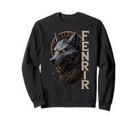 Fenrir Norse Wolf Rune Circle Ragnarok Viking North Myth Sweatshirt