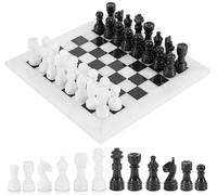 FENRIR RADICALn Completely Handmade Original Marble White and Black Chess Board Game Set Two Players Full Chess Game Table Set