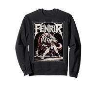 Fenrir the Mythical Norse Wolf Viking Nordic Legend Art Sweatshirt