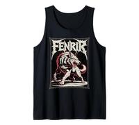 Fenrir The Mythical Norse Wolf Viking Nordic Legend Art Tank Top
