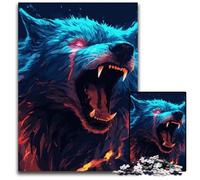 Fenrir The Norse WolfJigsaws 1000 Pieces for Adults Challenging Puzzles for Holidays Birthdays And Family Game Nights 1000 PCS(75x50cm)