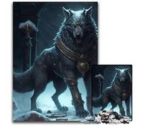 Fenrir The Norse WolfPuzzles for 1000Piece paper Jigsaw Puzzles for Adults Perfect for Teenagers Family Bonding Brain TeaserDIY Home Decor Gift 1000 PCS(38x26cm)