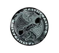 Fenrir The Wolf Glass Black Chopping Board 31x31cm