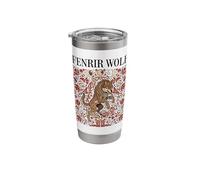 Fenrir Wolf Norse Mythology Viking Celtic Knotwork Stainless Steel Insulated Tumbler