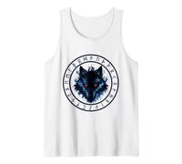 Fenrir Wolf Norse Rune Symbols Vikings Ancient Celtic Myth Tank Top
