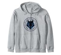Fenrir Wolf Norse Rune Symbols Vikings Ancient Celtic Myth Zip Hoodie