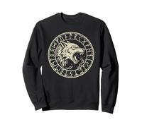 Fenrir Wolf Odins Runes Fenrir Wolf Viking Warrior Walhalla Sweatshirt