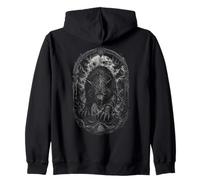Fenrir Wolf Odins Valknut Fenris Wolf Viking Walhalla Zip Hoodie