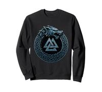 Fenrir Wolf Ouroboros Valknut Norse Myth Viking Symbol Sweatshirt