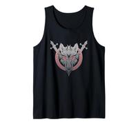 Fenrir Wolf Warrior Swords Nordic Mythology Viking Rune Tank Top