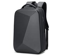 FENRUIEN Anti Theft Laptop Backpack for Men, Expandable Waterproof Hardshell Backpack with USB Port, Black Business Travel Computer Bag 15.6 Inch