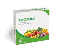 FeNShe Plant-Based Iron Supplement for Women & Men | 60 Vegan Capsules | High Absorption Complex with Vitamin C | Non-Constipating Gentle Formula