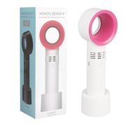 Fenshine Portable USB Rechargeable Mini Fan Dryer Bladeless Handheld Fan for Eyelash Extension, Air Conditioning Blower for Essential Eyelash Extension Supplies (White)