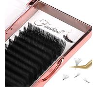 Fenshine Volume Lashes Extensions, Soft Easy Fan Volume Lashes Self Fanning Lashes, Automatic Blooming Flower Lashes for Eyelash Extension Supplies (0.07 C Curl, 10mm)